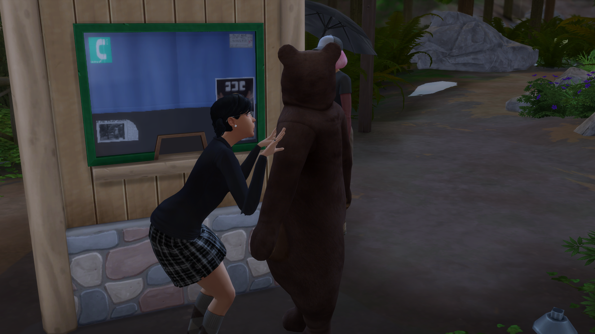 Good thing it wasn't a real bear!